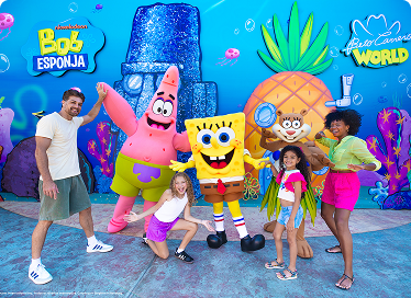 Fotos com Bob Esponja e sua turma